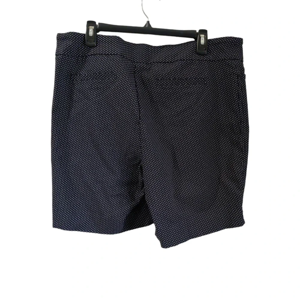Hilary Radley Black/White Women's Pull-on Shorts Size XXL #1340 - Picture 4 of 5